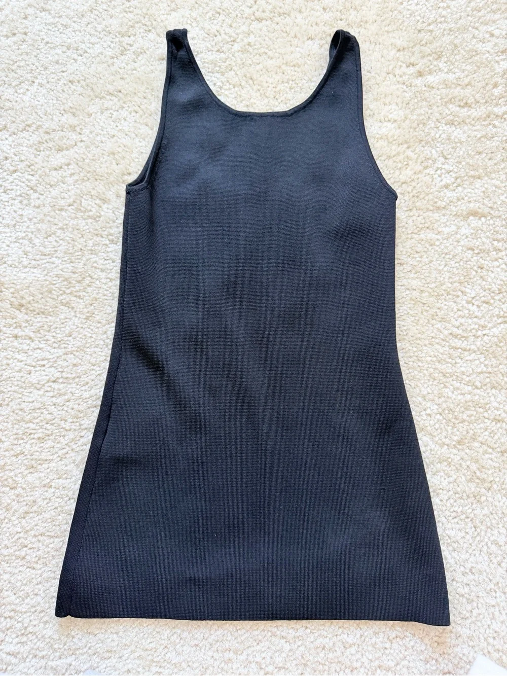Toteme Classic Tank- U neckline- Black